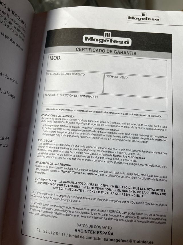 Microondas Magefesa Blanco