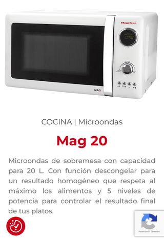 Microondas Magefesa Blanco