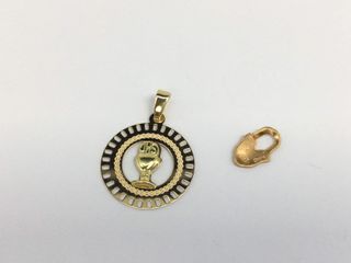 medalla oro 18k