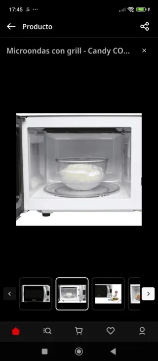 Microondas Candy con grill nuevo