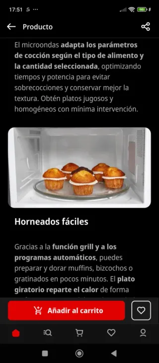 Microondas Candy con grill nuevo