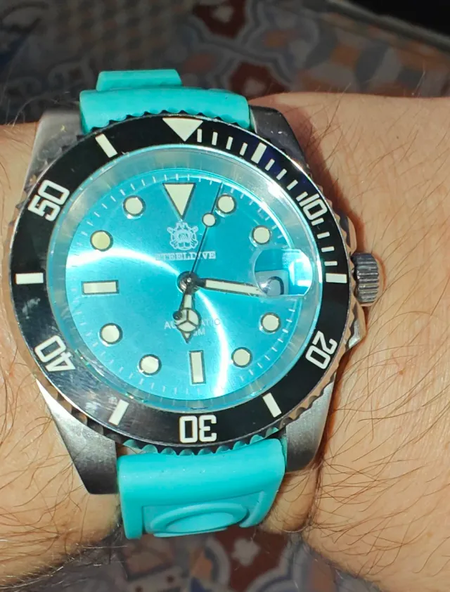 Stelldive automático, seiko nh35, zafiro, cerámica