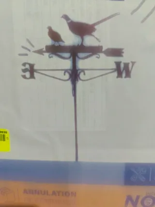 Veleta decorativa con pájaros