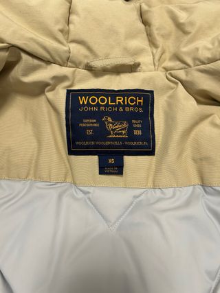 Parka Woolrich beige taglia XS