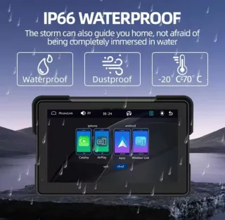 Pantalla Universal Moto 7" Bluetooth GPS CarPlay