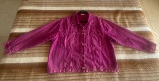 Chaqueta tejana fucsia