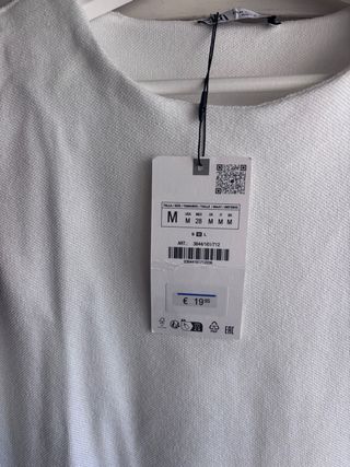 Conjunto Zara punto blanco talla única