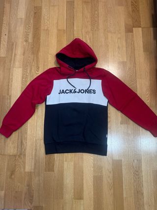 Sudadera Jack & Jones Roja y Negra