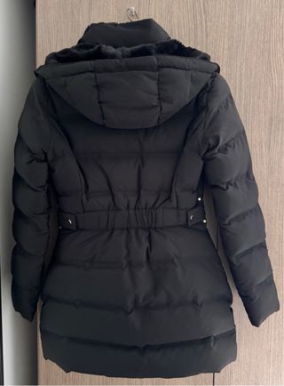 Plumífero/Abrigo Acolchado Negro ZARA Talla XS 