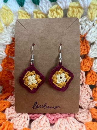Pendientes Crochet Otoño