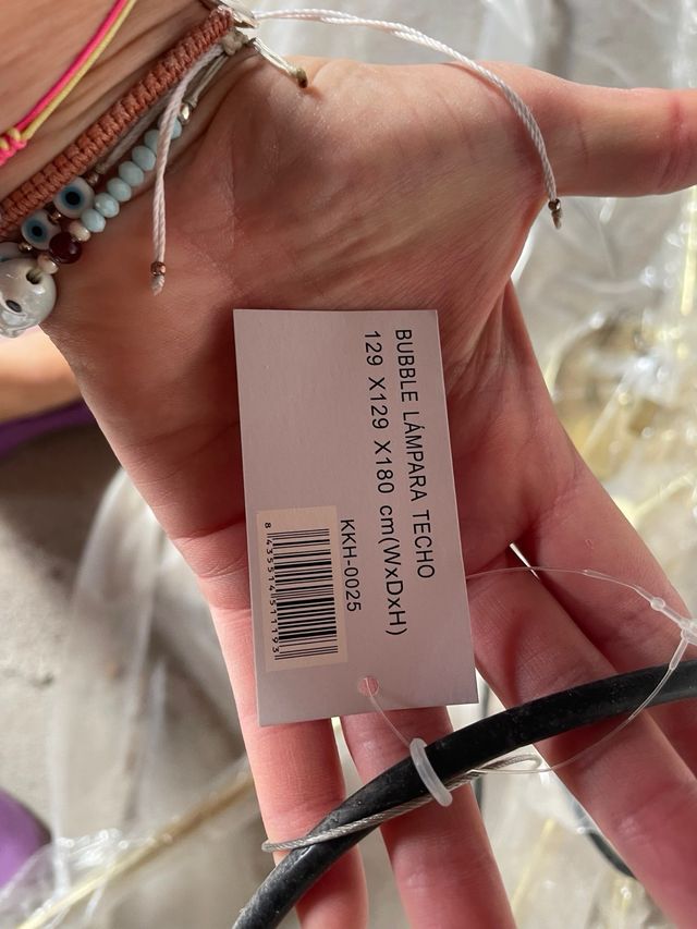 Lámpara colgante moderna salón Valorada 159 euros