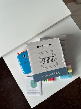 Mini Impresora Portátil + Rollos de Papel