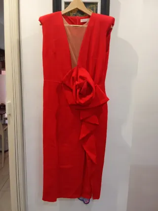 Vestido rojo evento talla 42