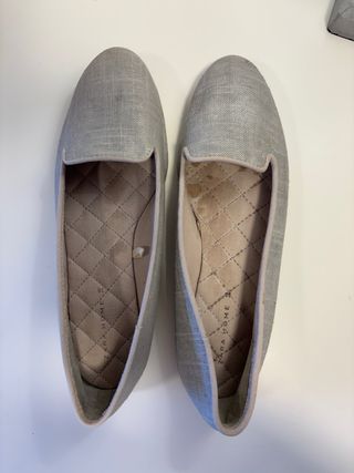Zapatillas Zara Home lino doradas verano