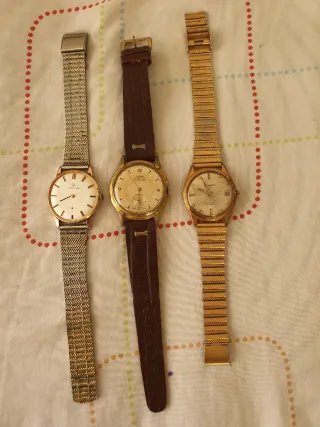 Lote 3 Relojes (Oro y Marrón)