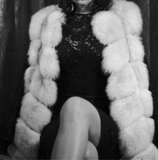 Abrigo de zorro  talla única