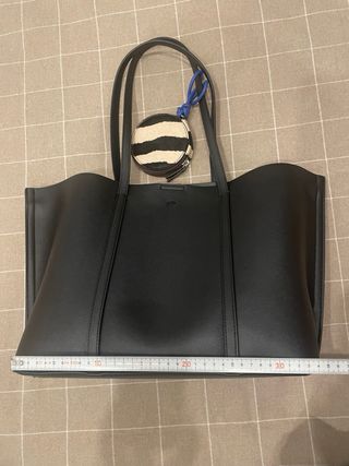 Bolso Shopper Negro Parfois Mujer