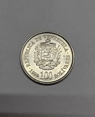 Moneda Venezuela 100 Bolívares 1999