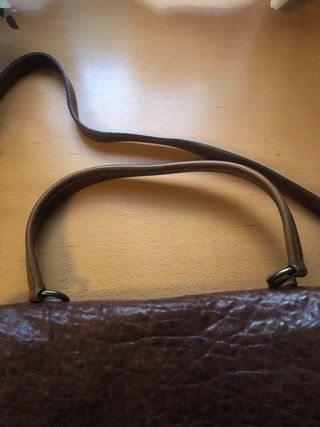 Bolso Massimo Dutti piel marrón