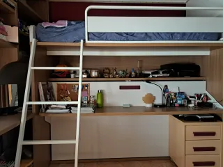Cama Loft con Escritorio