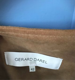Chaqueta de ante marrón