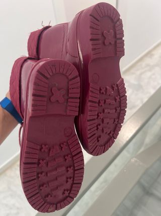 Botas de agua para niña color rosa/rojo. Talla 29
