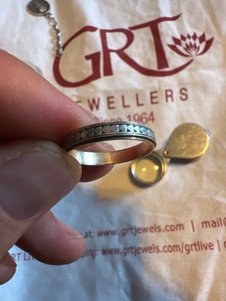 Anillo Oro 14K y Oro Blanco Hombre gold ring 3,6gr