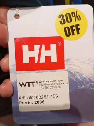 Chaqueta Helly Hansen acolchada
Tallas disp S M L