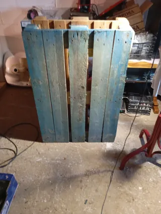 2 Palets de Madera Azul