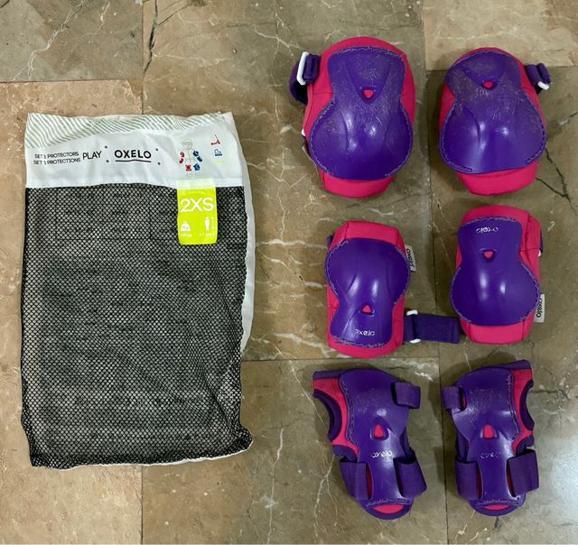 Patines de niña decatlón + protecciones