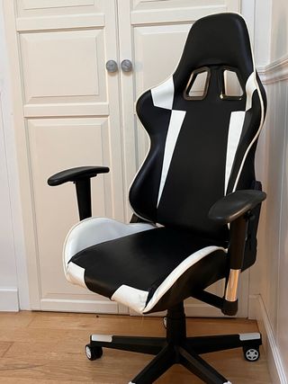 Silla Gaming Negra y Blanca