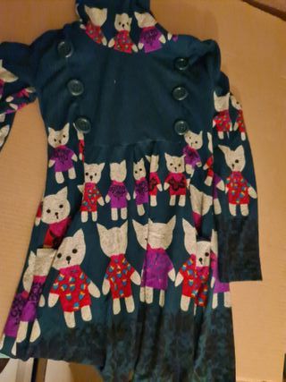Vestido de punto con estampado