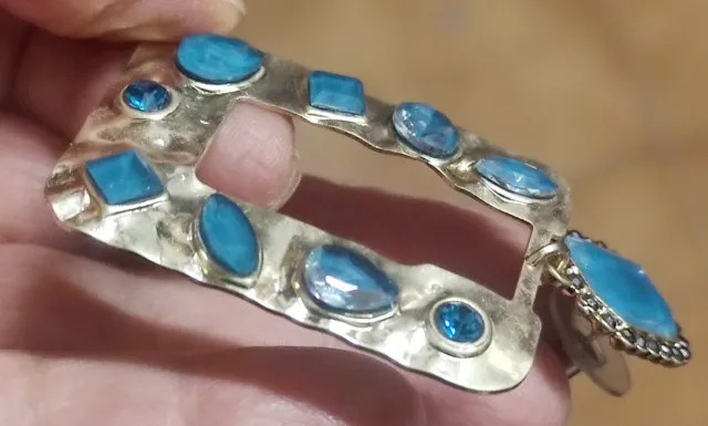 Orecchini bijoux con cristalli ottanio smeraldo