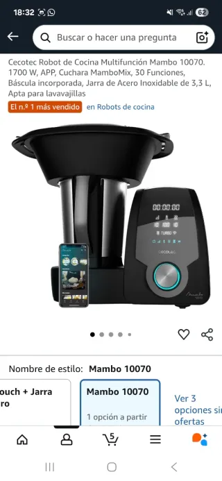Robot Cocina Cecotec Mambo 10070