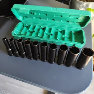 Estuche vasos largos 1/2 + limas + imán