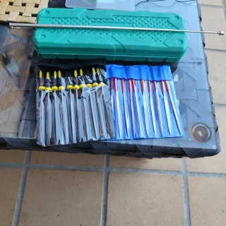 Estuche vasos largos 1/2 + limas + imán