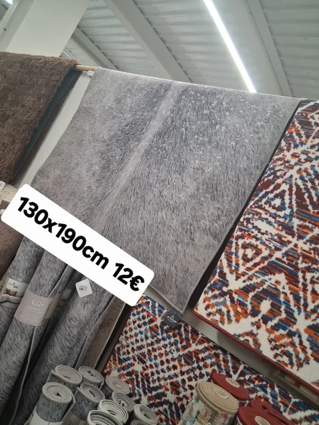 Tapete 130x190cm Cinza