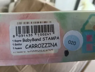 Set lenzuola carrozzina cotone puro