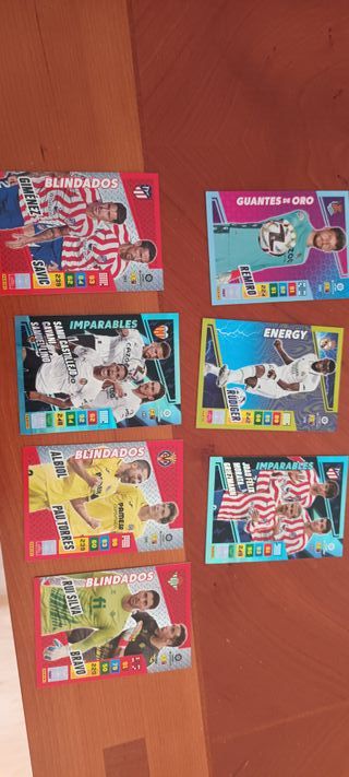 7 Cromos de Fútbol Panini LaLiga