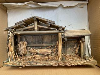 Antiguo Belén Italiano 16 piezas,años 1950/60