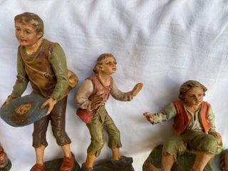 Antiguo Belén Italiano 16 piezas,años 1950/60