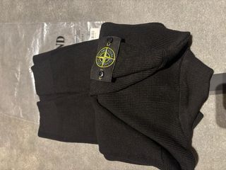 Sudadera Stone Island Negra Cremallera