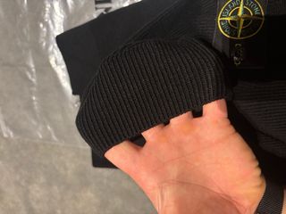 Sudadera Stone Island Negra Cremallera