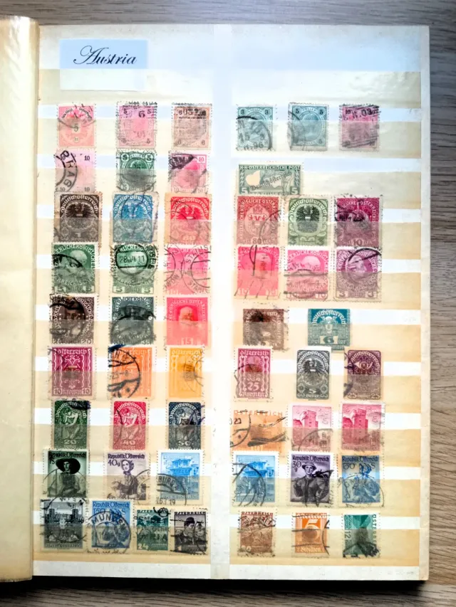 Album di francobolli Old Europe +1000 francobolli usati