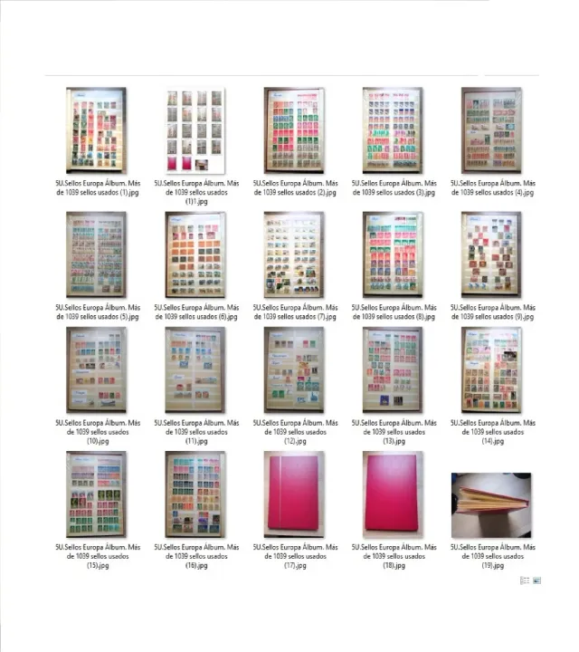 Album di francobolli Old Europe +1000 francobolli usati