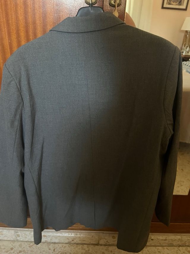 Chaqueta americana Pull&Bear gris mujer talla L/X