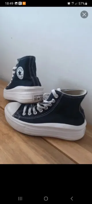 Converse All Star Botas Plataforma Negras