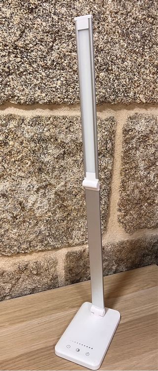Lámpara Escritorio LED Plata y Blanca