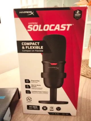 Micrófono HyperX SoloCast Compacto
