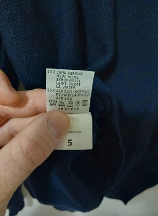 Maglioncino Bramante V-neck Lana Blu Tg. M Uomo